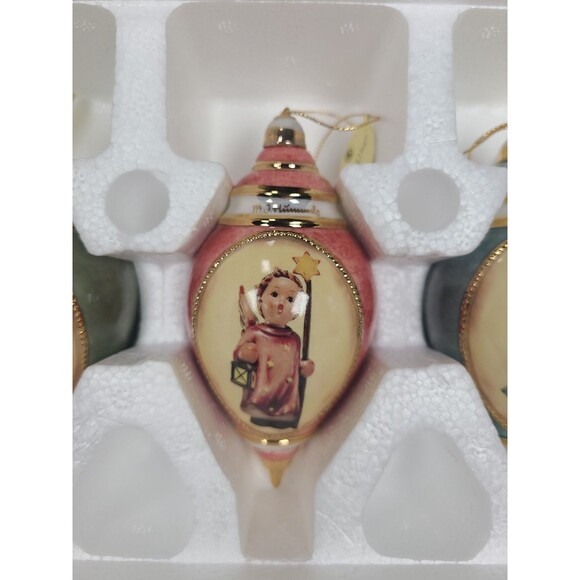 Vintage MJ Hummel Angels Porcelain Christmas Ornaments Bradford Editions - Picture 3 of 8